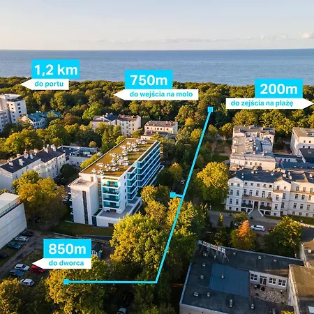 Apartament Whiteblue 55 Bliżej Morza Kołobrzeg